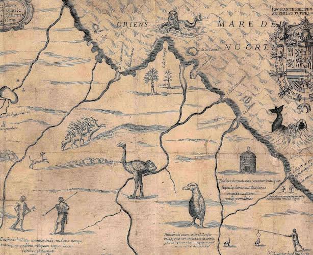 Ovalle's 1646 map of Chile